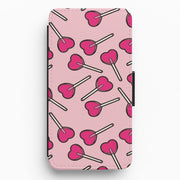 Cherry Heart Lollipops Flip / Wallet Phone Case 1