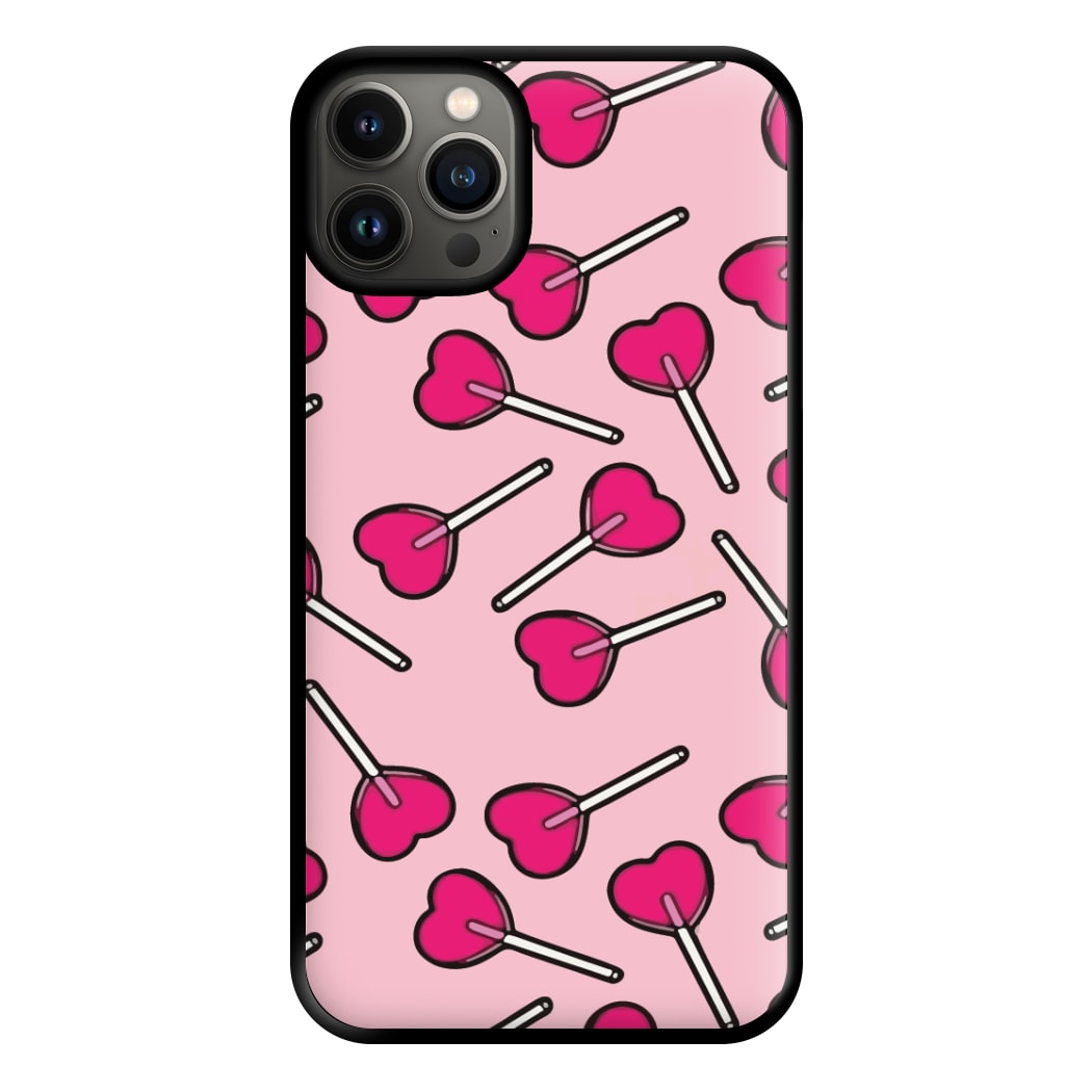 Cherry Heart Lollipops Phone Case for iPhone 13