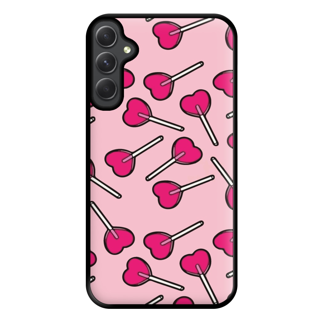 Cherry Heart Lollipops Phone Case for Galaxy A14