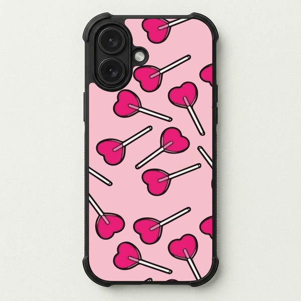 Cherry Heart Lollipops Phone Case — Bumper case