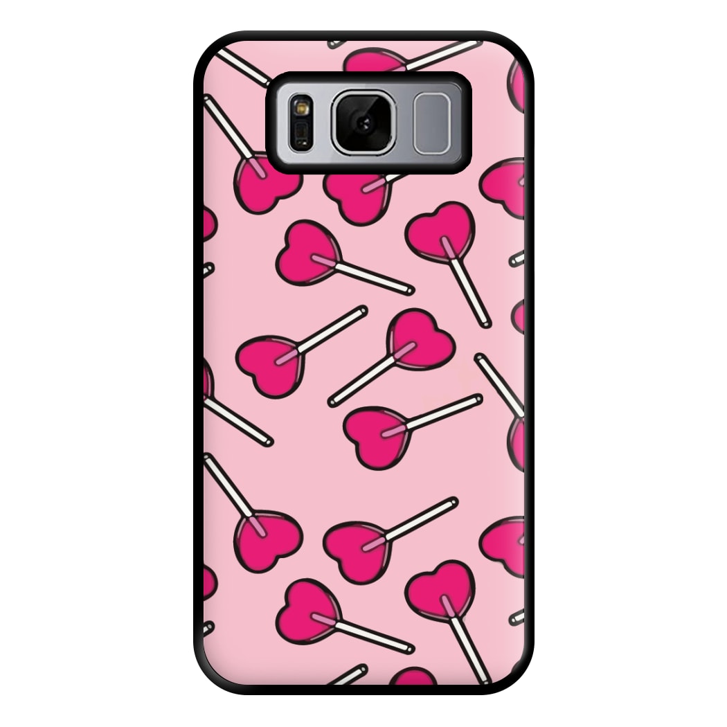 Cherry Heart Lollipops Phone Case for Galaxy S8 Plus