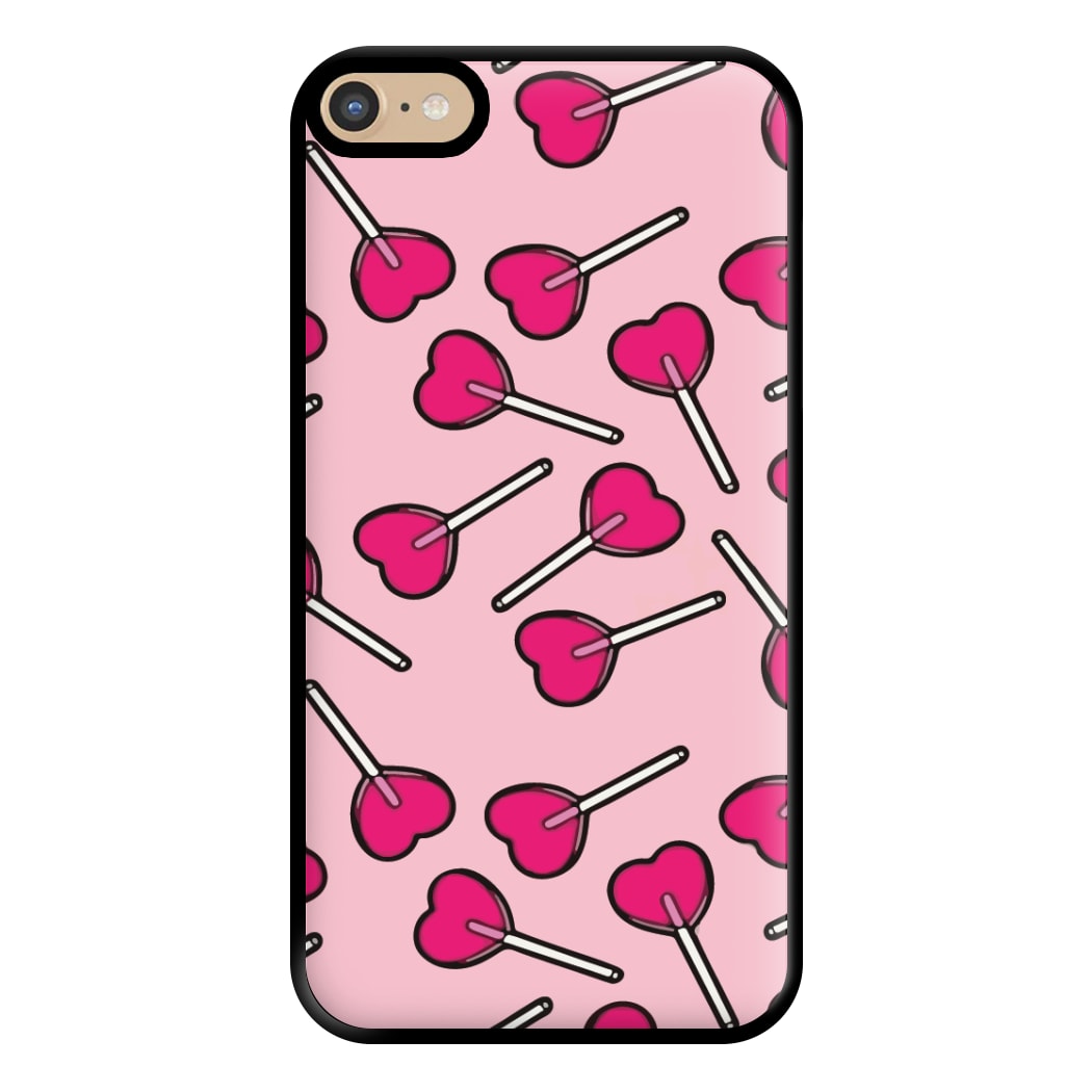 Cherry Heart Lollipops Phone Case for iPhone 6 Plus / 7 Plus / 8 Plus