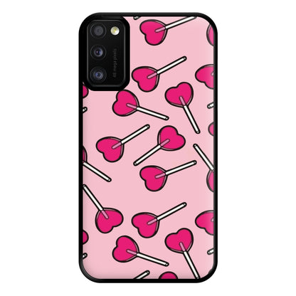 Cherry Heart Lollipops Phone Case for Galaxy A41