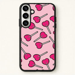 Cherry Heart Lollipops Phone Case for Galaxy S26 Plus