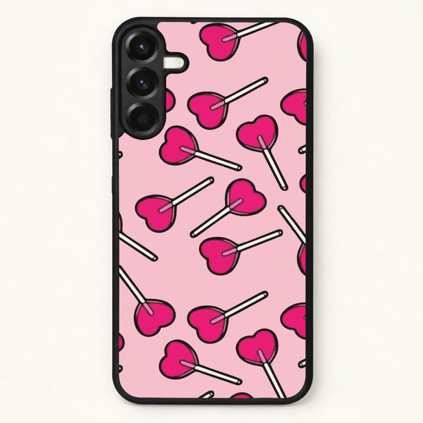 Cherry Heart Lollipops Phone Case for Galaxy A57