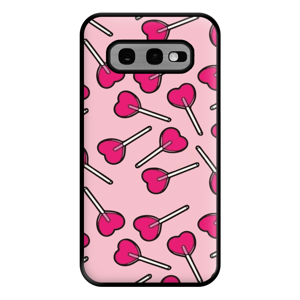 Cherry Heart Lollipops Phone Case for Galaxy S10e