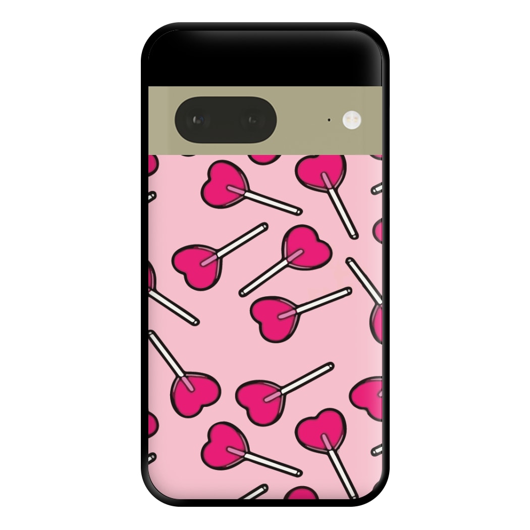 Cherry Heart Lollipops Phone Case for Google Pixel 7a