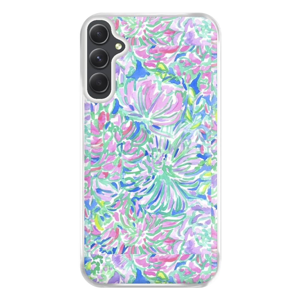 Colourful Floral Painting Phone Case for Galaxy A14