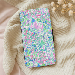 Colourful Floral Painting Wallet Phone Case