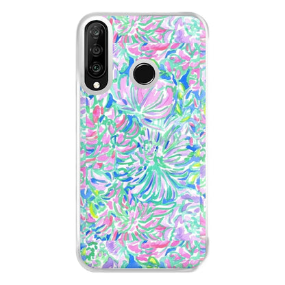 Colourful Floral Painting Phone Case for Huawei P30 Lite