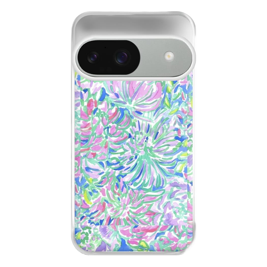 Colourful Floral Painting Phone Case for Google Pixel 9 / 9 Pro