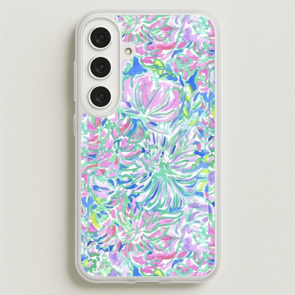 Colourful Floral Painting Phone Case for Galaxy S25FE