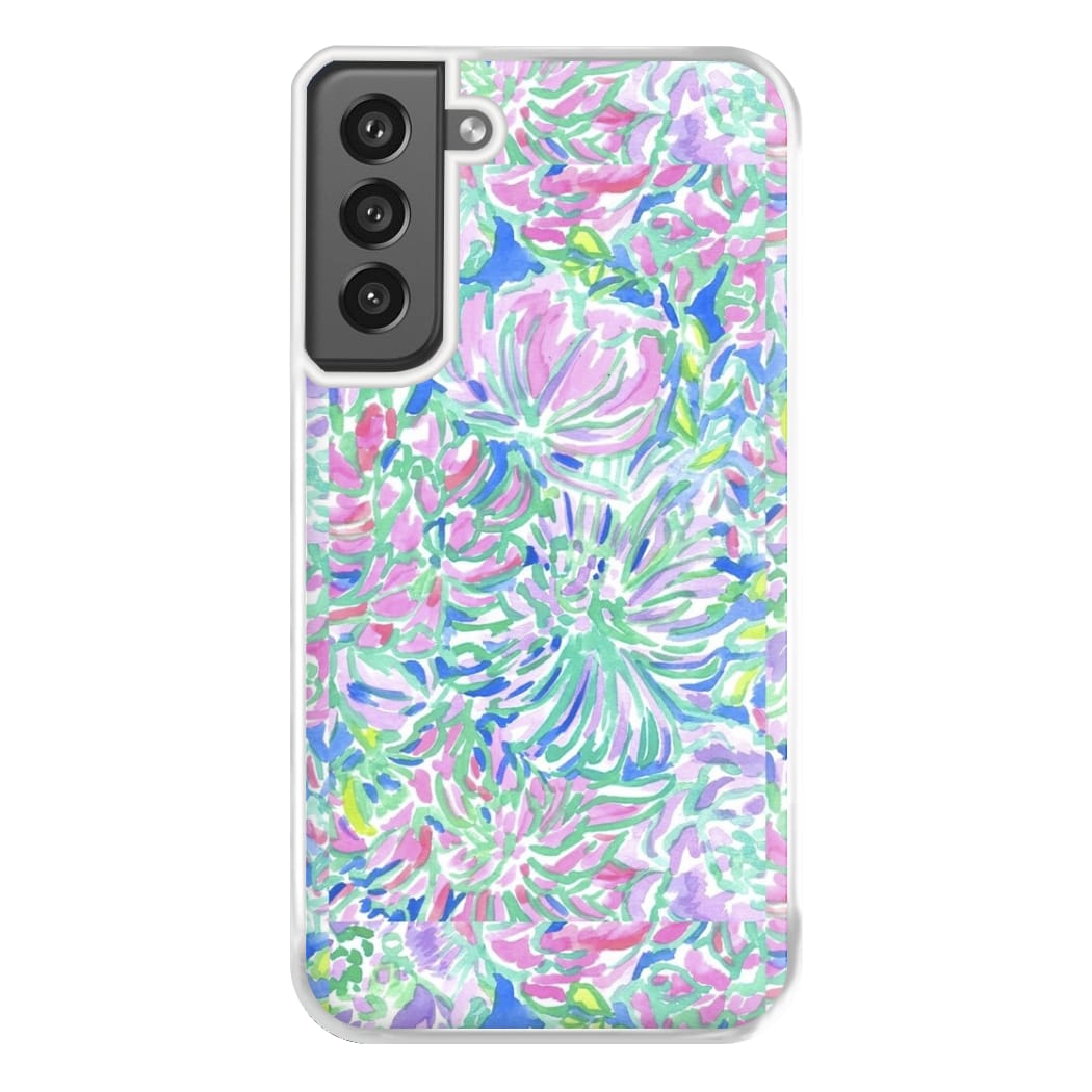 Colourful Floral Painting Phone Case for Galaxy S21FE