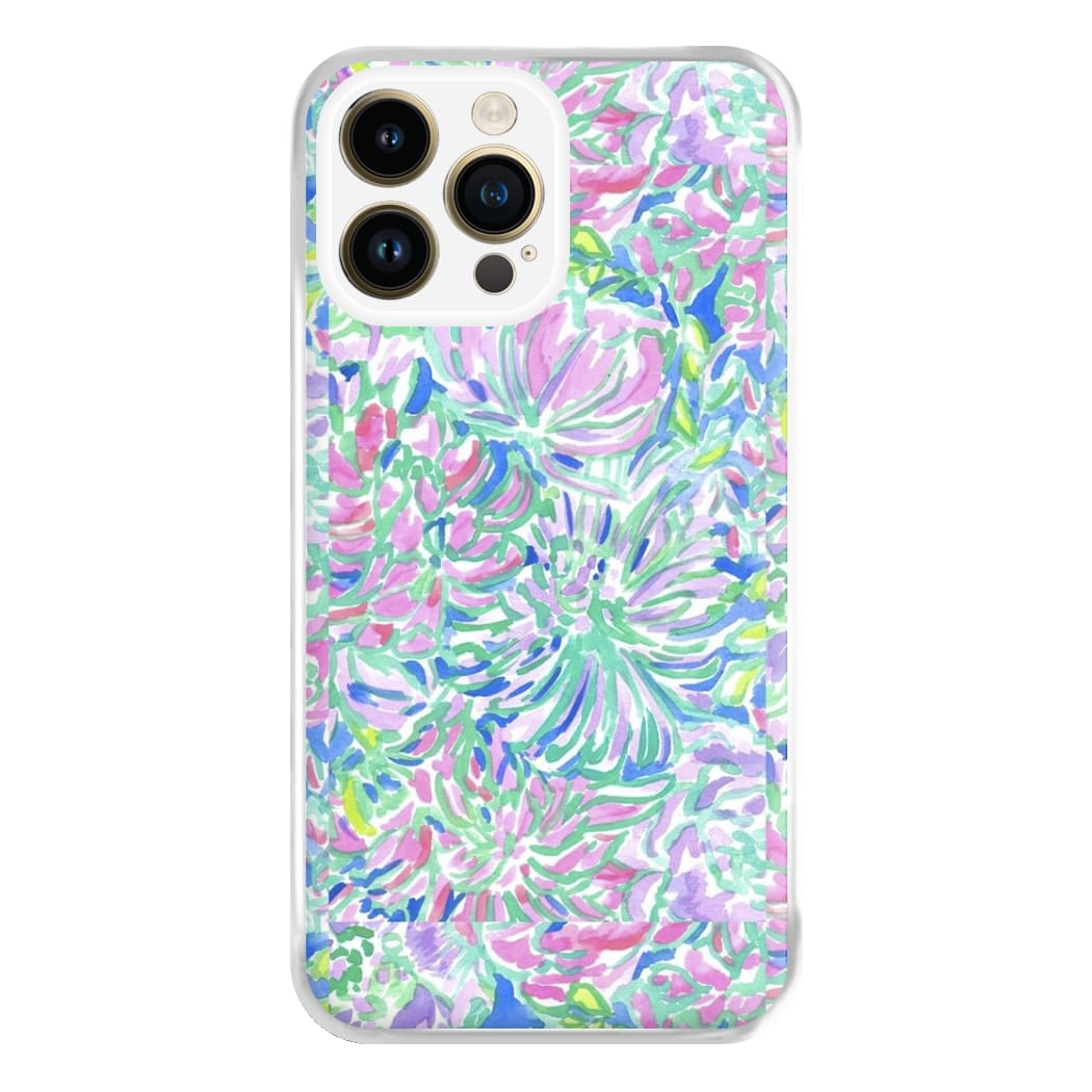 Colourful Floral Painting Phone Case for iPhone 14 Pro Max