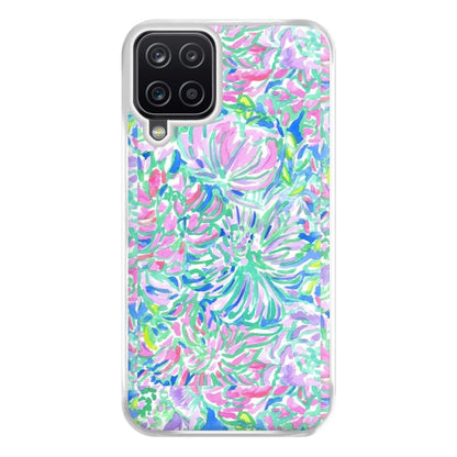 Colourful Floral Painting Phone Case for Galaxy A12