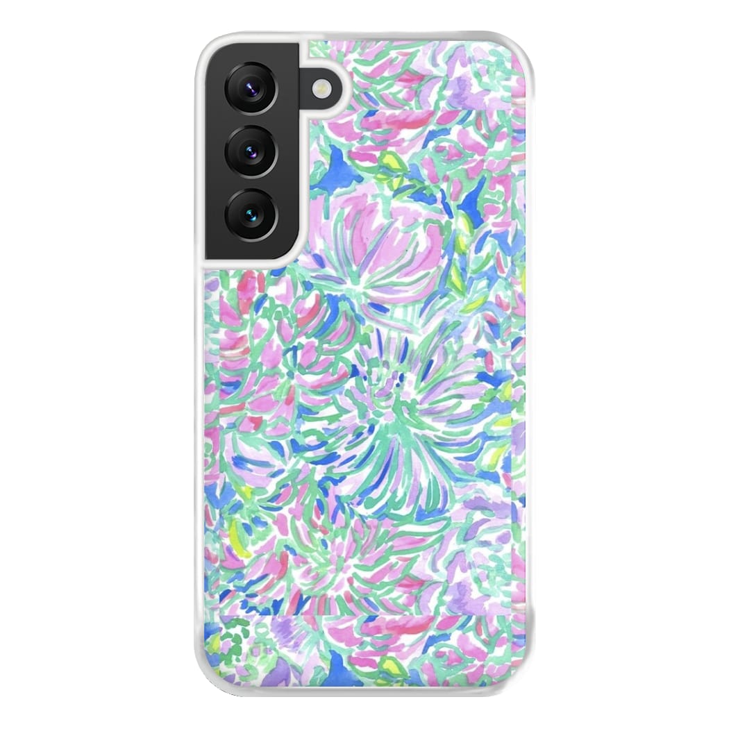 Colourful Floral Painting Phone Case for Galaxy S22 Plus