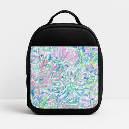 Colourful Floral Painting Insulated Lunchbox