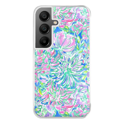 Colourful Floral Painting Phone Case for Galaxy A55