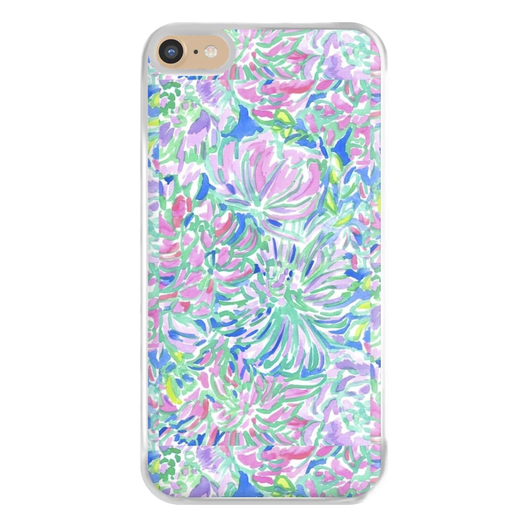 Colourful Floral Painting Phone Case for iPhone 6 Plus / 7 Plus / 8 Plus