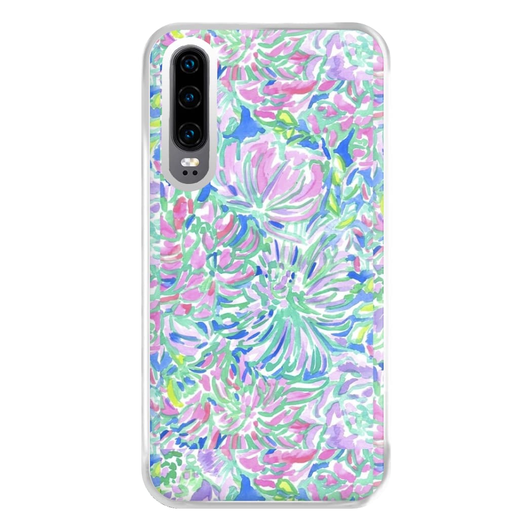 Colourful Floral Painting Phone Case for Huawei P30