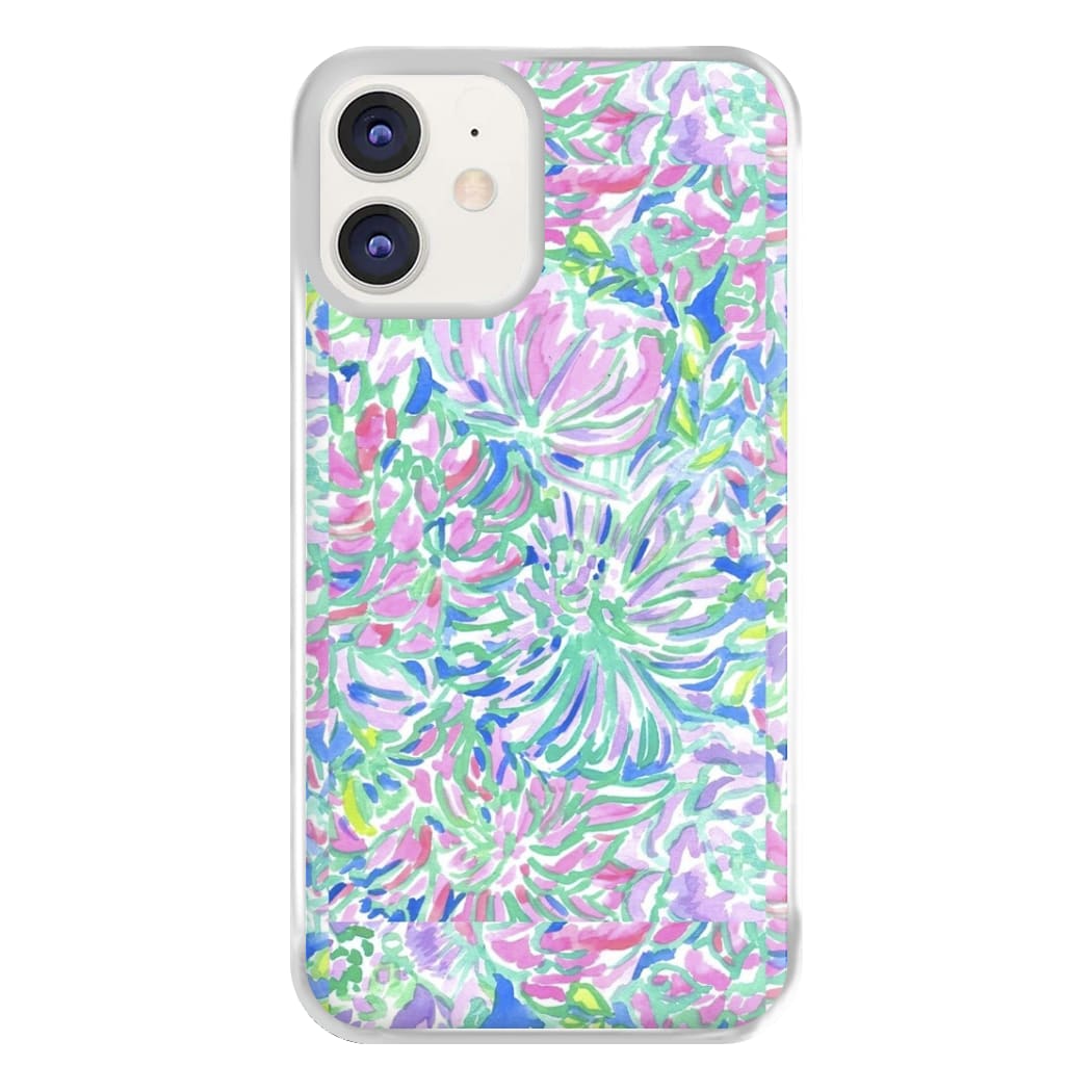 Colourful Floral Painting Phone Case for iPhone 12 / 12 Pro