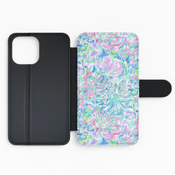 Colourful Floral Painting Flip Phone Case