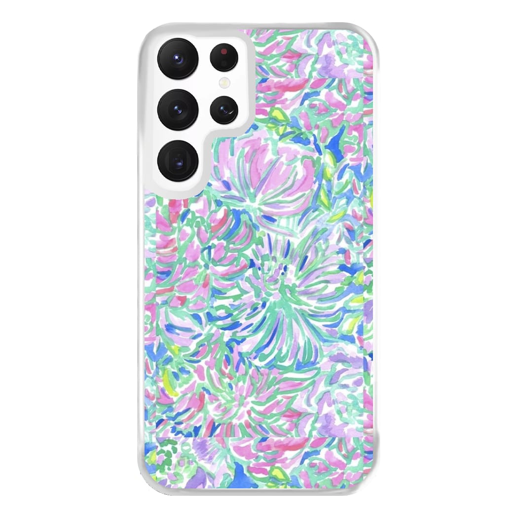 Colourful Floral Painting Phone Case for Galaxy S22 Ultra