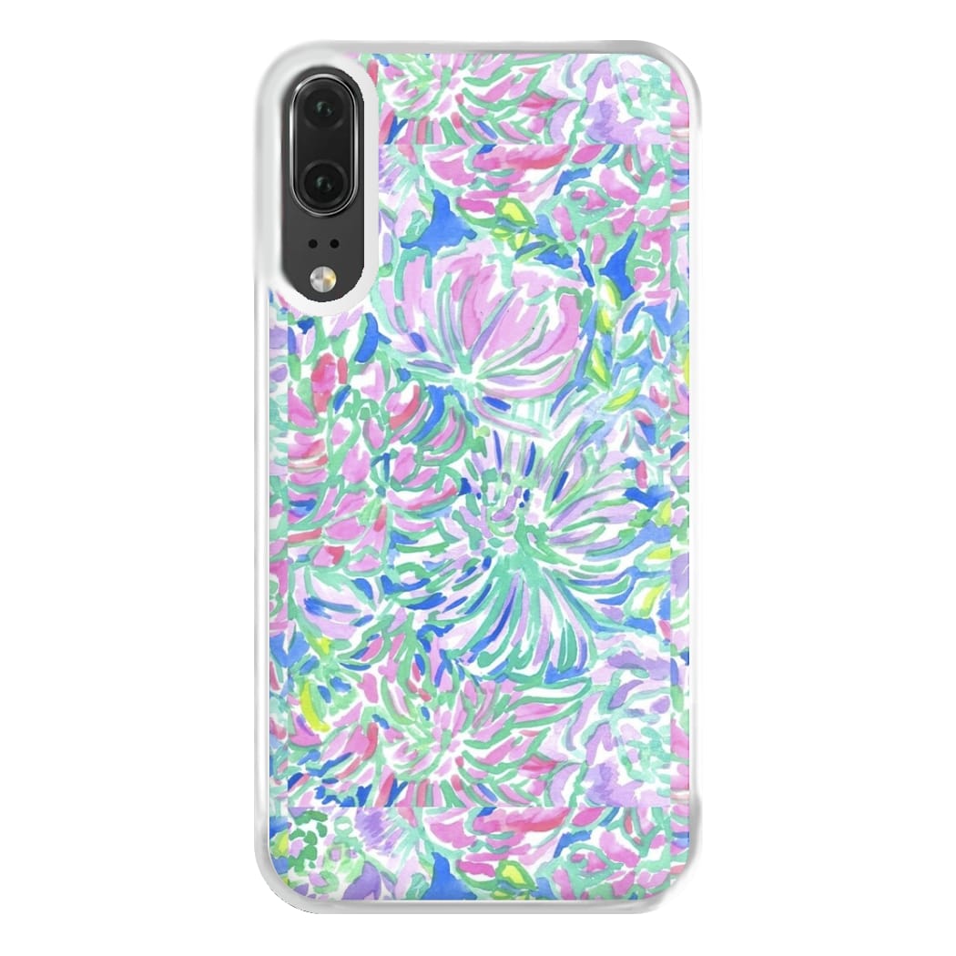 Colourful Floral Painting Phone Case for Huawei P20