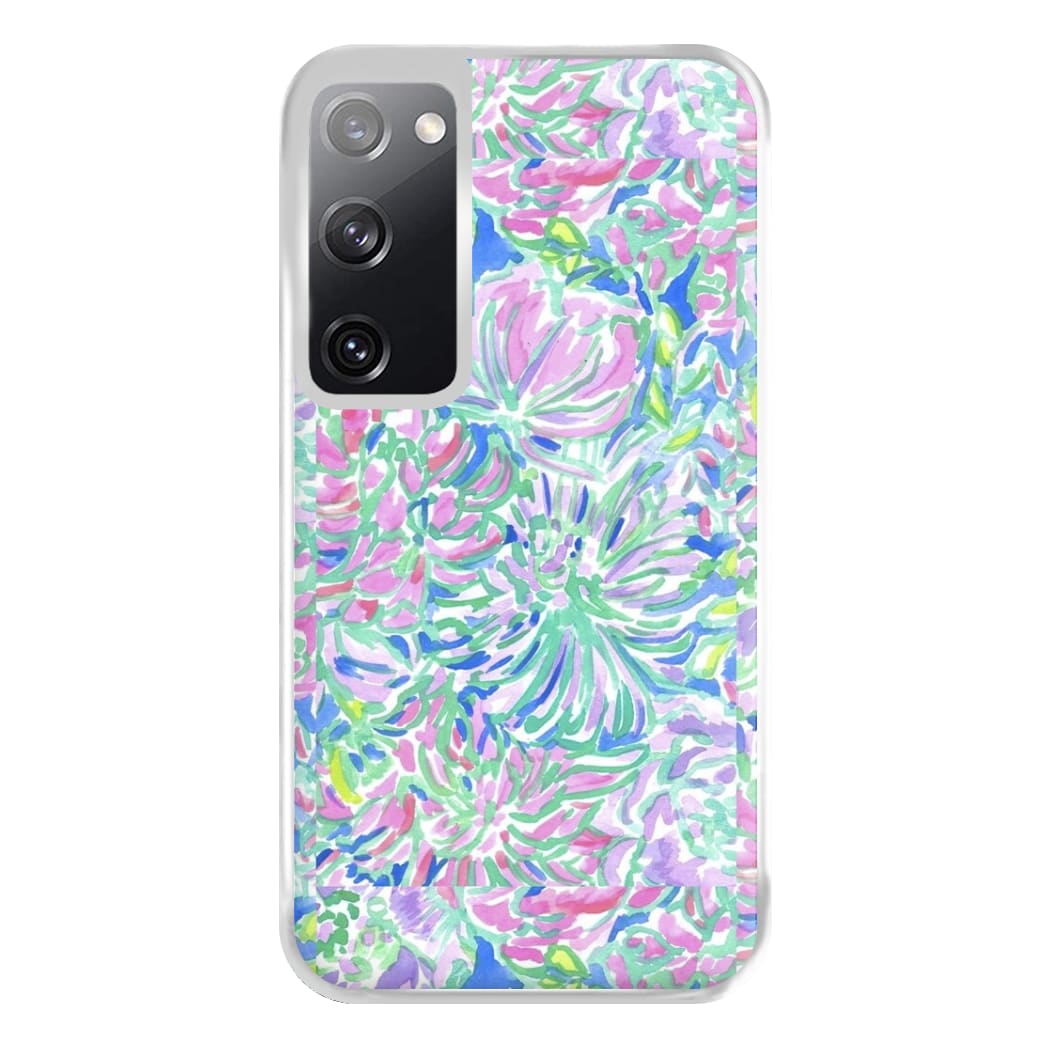 Colourful Floral Painting Phone Case for Galaxy S20