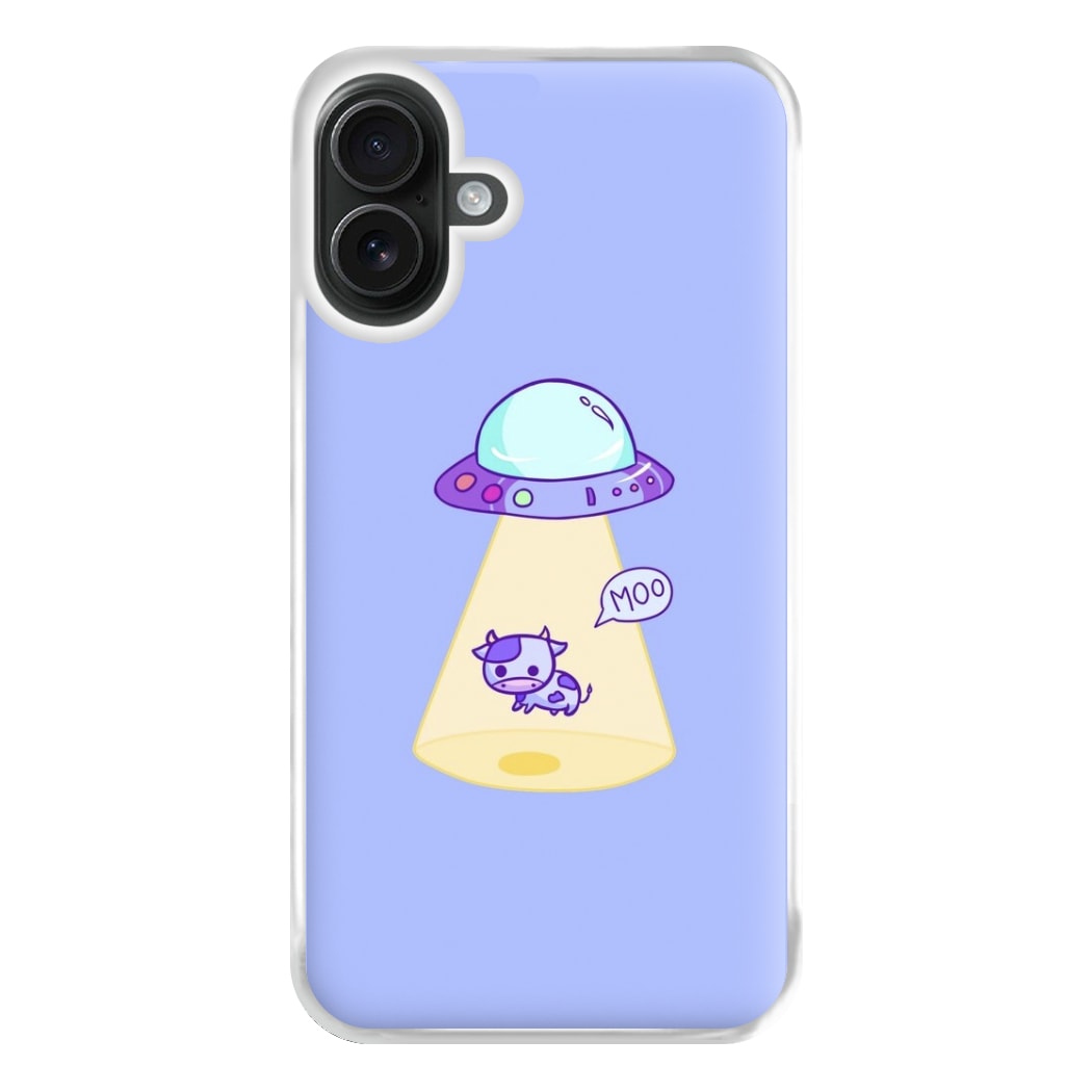 Cow Abduction Phone Case for iPhone 16 Plus