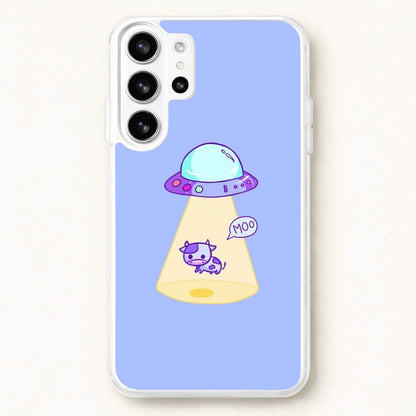 Cow Abduction Phone Case for Galaxy S26 Ultra