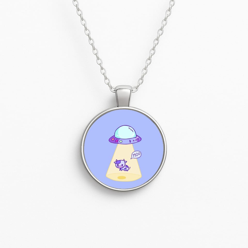 Cow Abduction Necklace