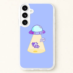 Cow Abduction Phone Case for Galaxy S26 Plus