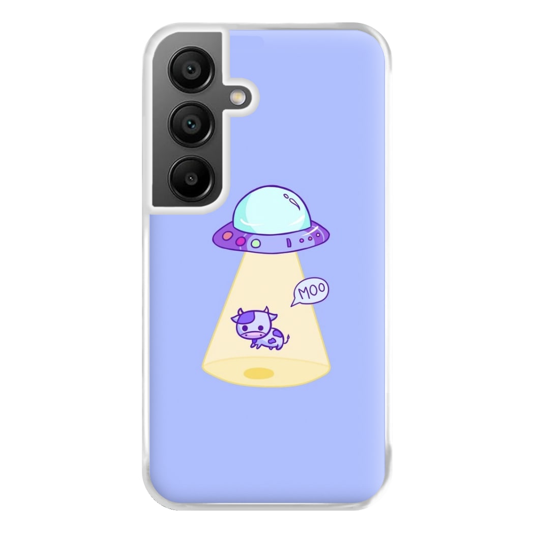 Cow Abduction Phone Case for Galaxy A55