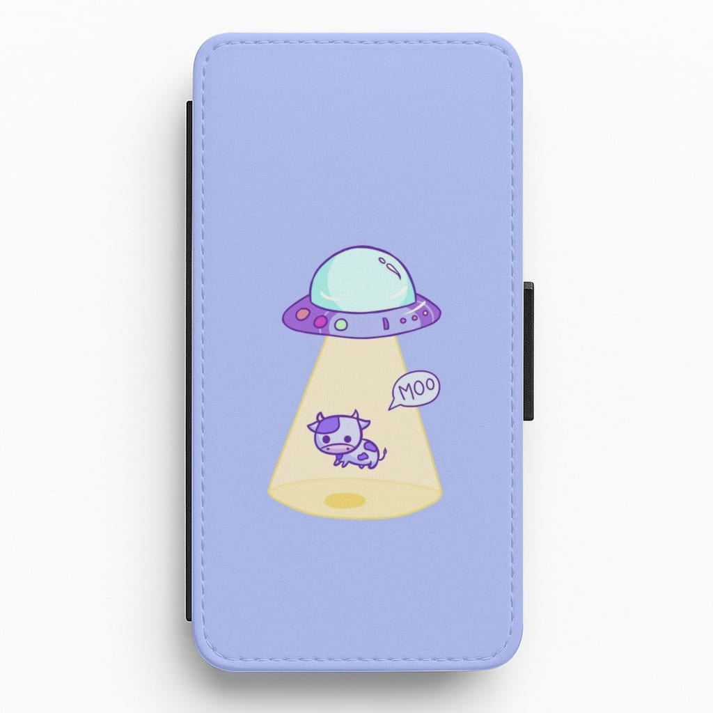 Cow Abduction Flip / Wallet Phone Case