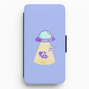 Cow Abduction Flip / Wallet Phone Case 1
