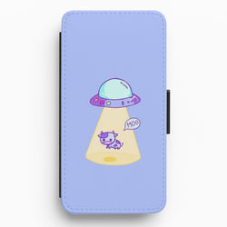Cow Abduction Flip / Wallet Phone Case