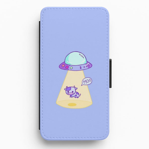 Cow Abduction Flip / Wallet Phone Case