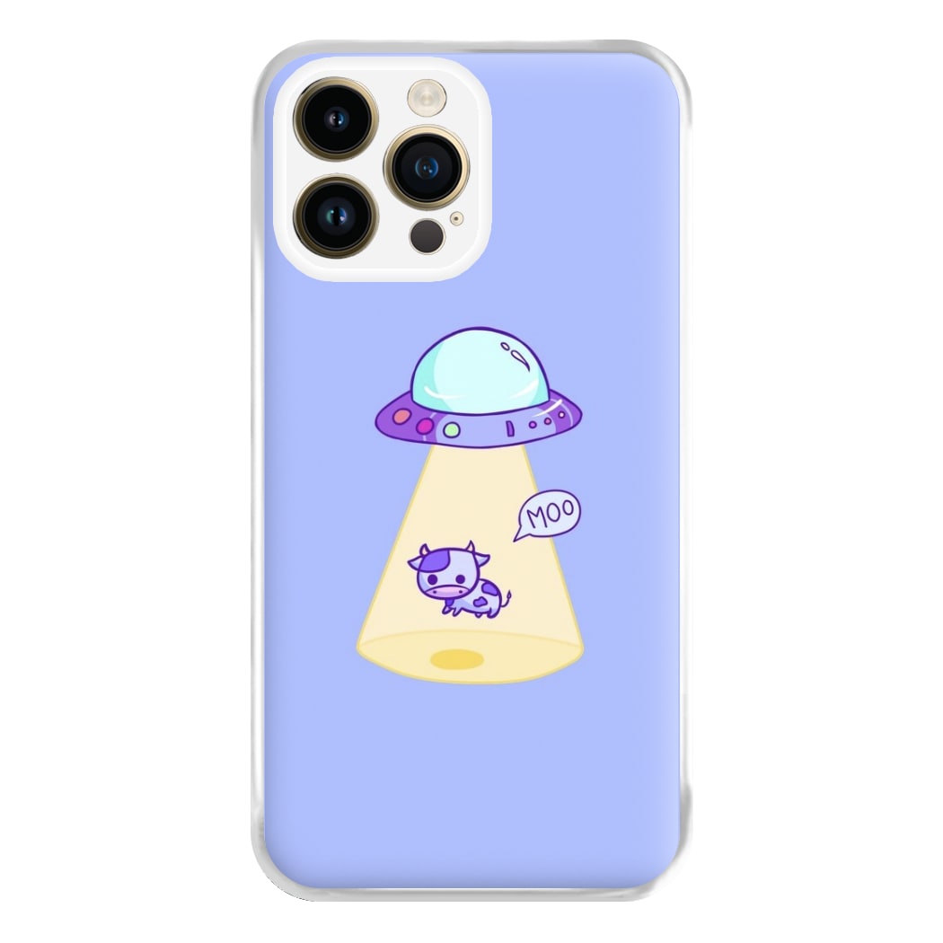 Cow Abduction Phone Case for iPhone 14 Pro Max