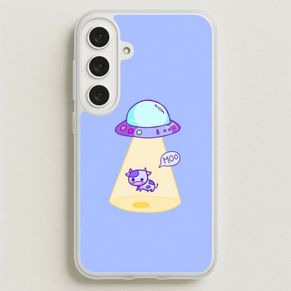 Cow Abduction Phone Case for Galaxy S25FE