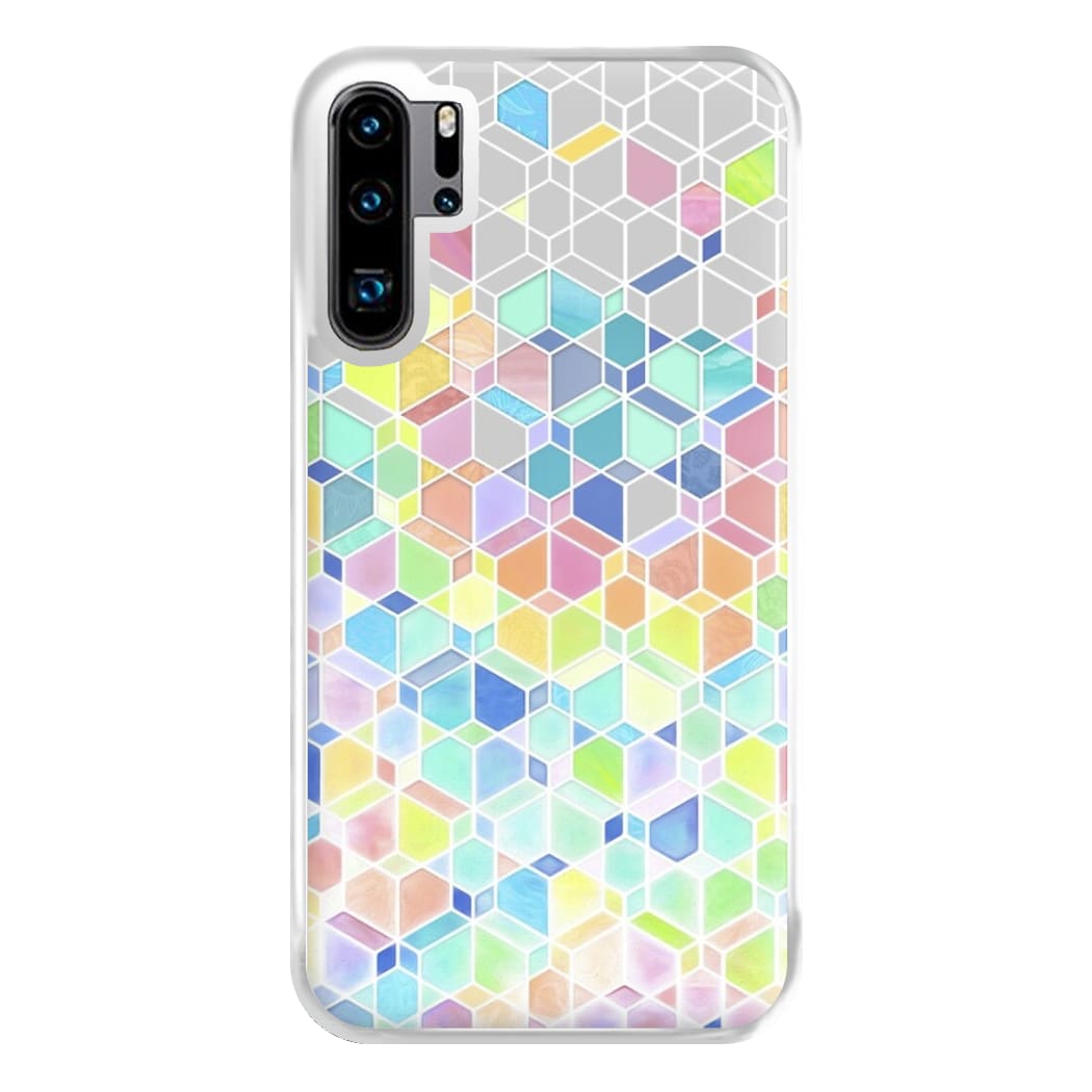 Bright Hexagon Pattern Phone Case for Huawei P30 Pro