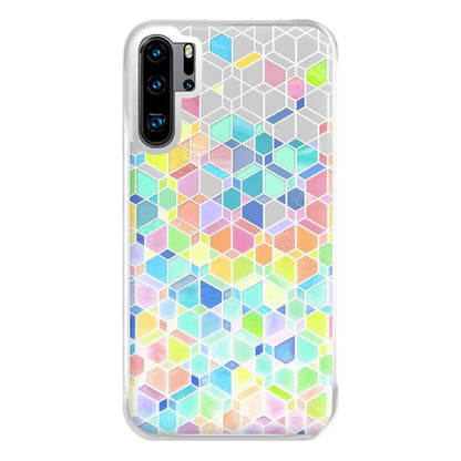 Bright Hexagon Pattern Phone Case for Huawei P30 Pro