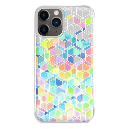 Bright Hexagon Pattern Phone Case for iPhone 12 Pro Max