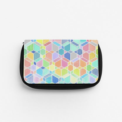 Bright Hexagon Pattern Pencil Case