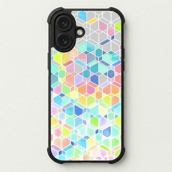 Bright Hexagon Pattern Phone Case — Bumper case