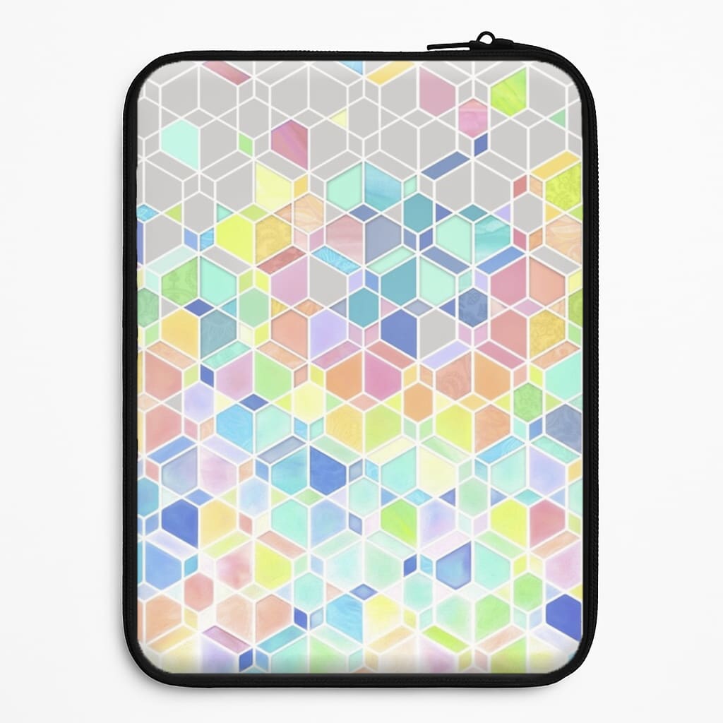 Bright Hexagon Pattern Laptop Sleeve