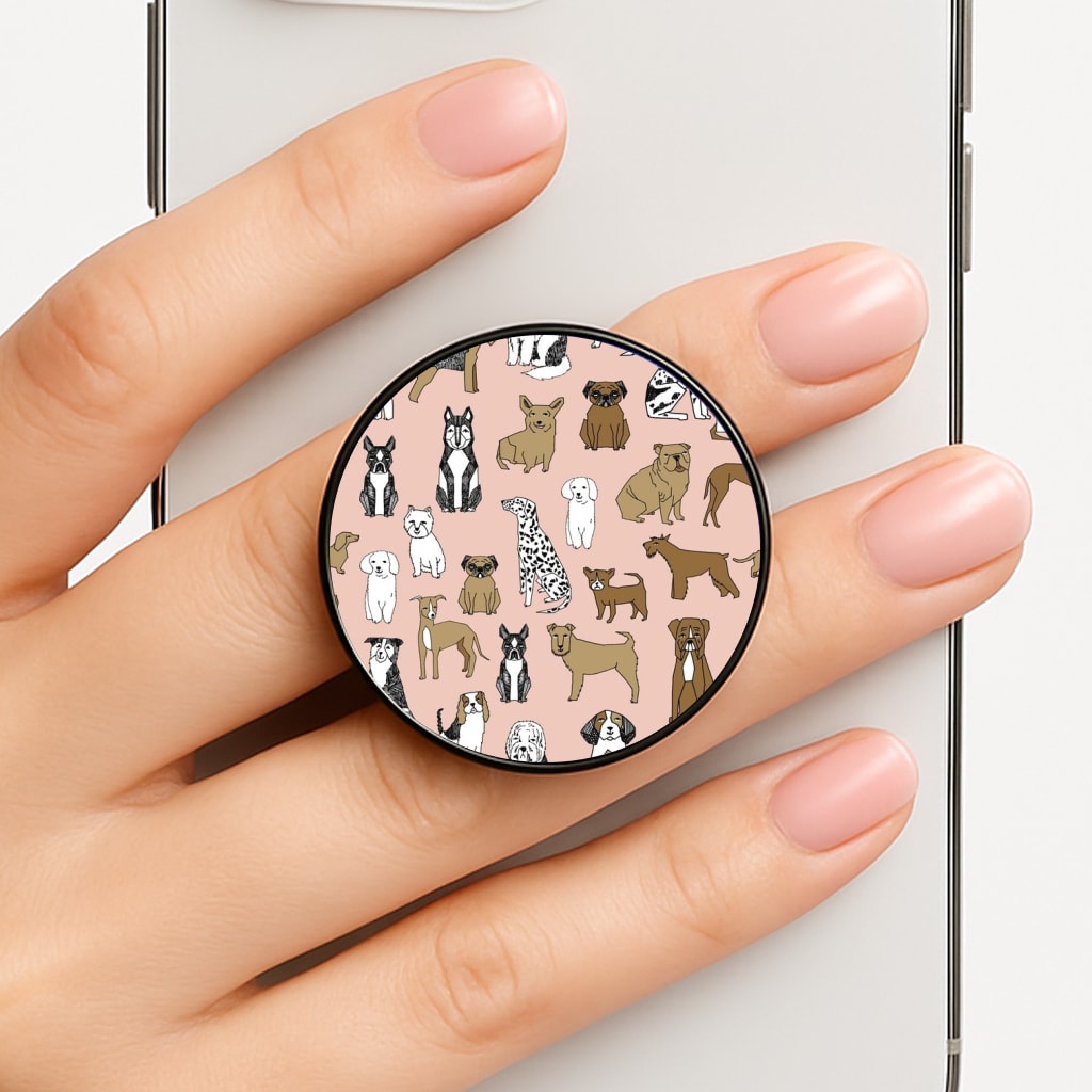 Dog Breeds - Animal Pattern Phone Grip