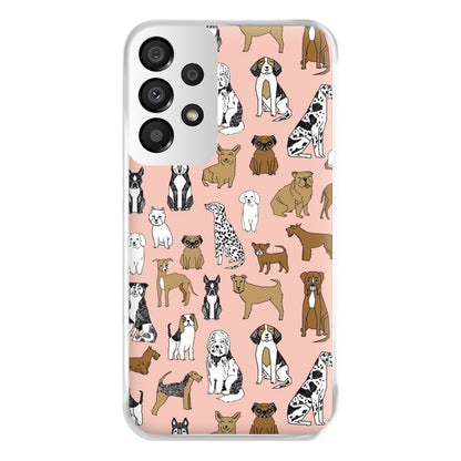 Dog Breeds - Animal Pattern Phone Case for Galaxy A33