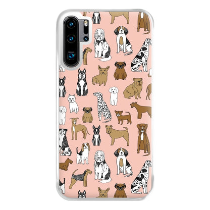 Dog Breeds - Animal Pattern Phone Case for Huawei P30 Pro