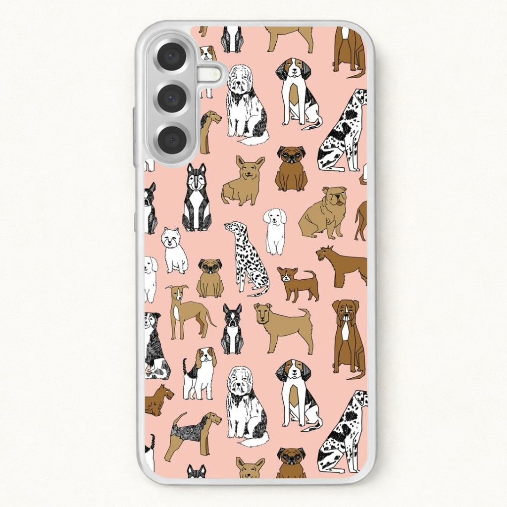 Dog Breeds - Animal Pattern Phone Case for Galaxy A17